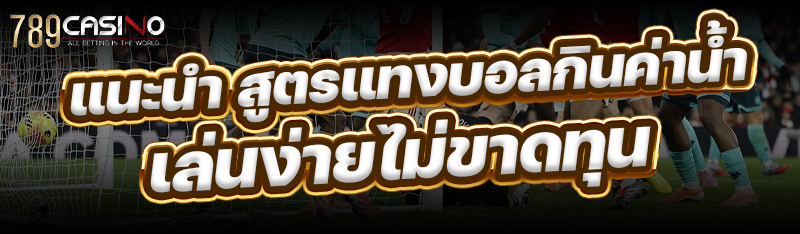 แนะนำ สูตรแทงบอลกินค่าน้ำ เล่นง่ายไม่ขาดทุน